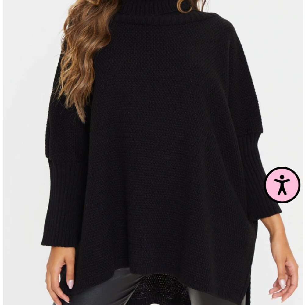 Turtle Neck Oversized Sweater - image 1